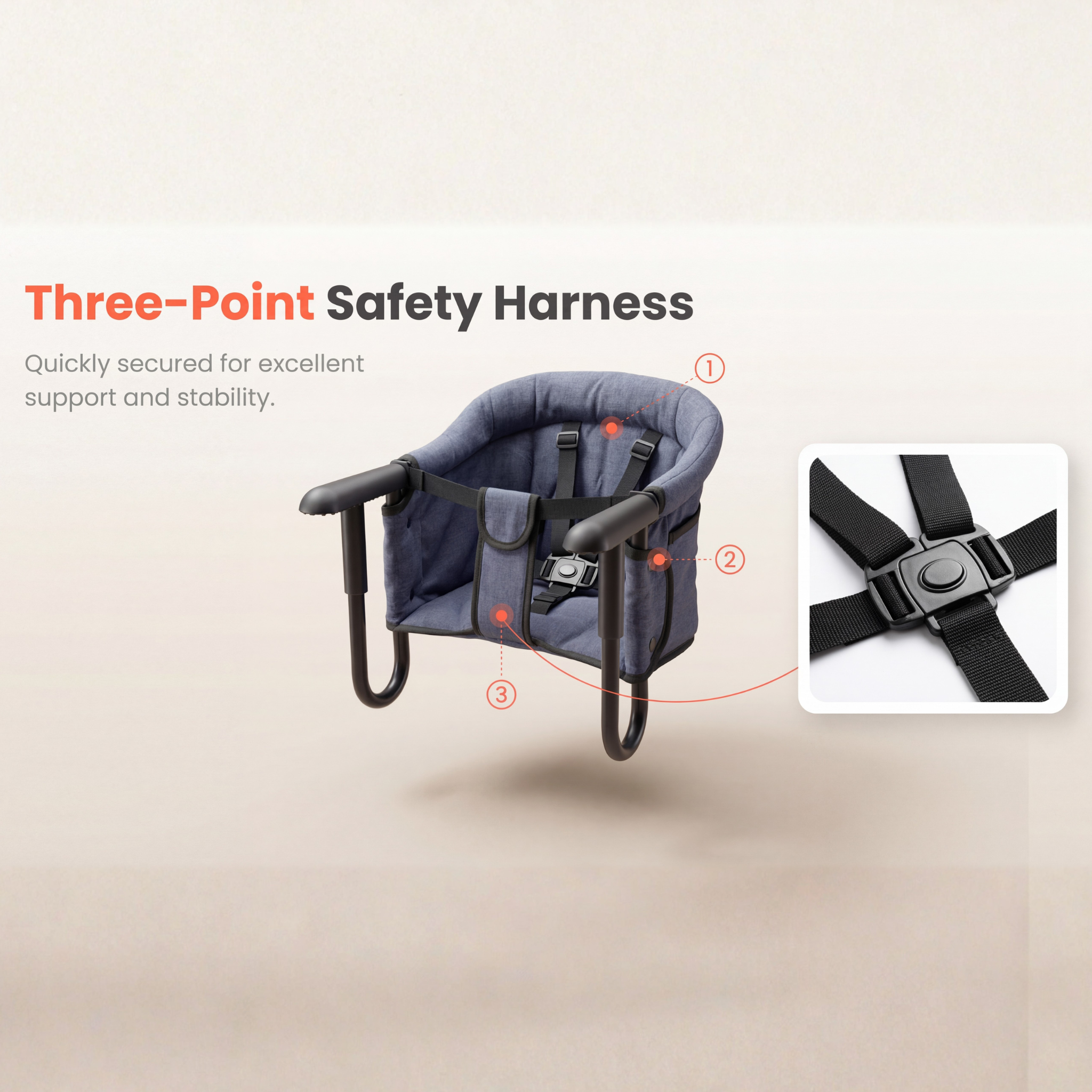 Lumee & Baby™ Hook-On High Chair