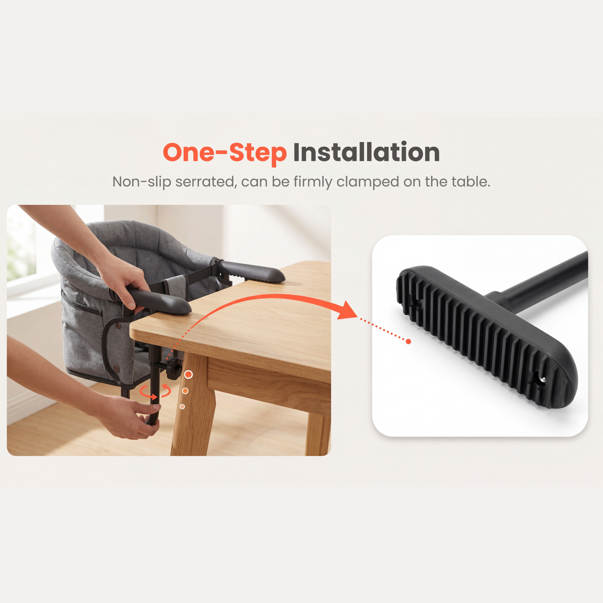 Lumee & Baby™ Hook-On High Chair