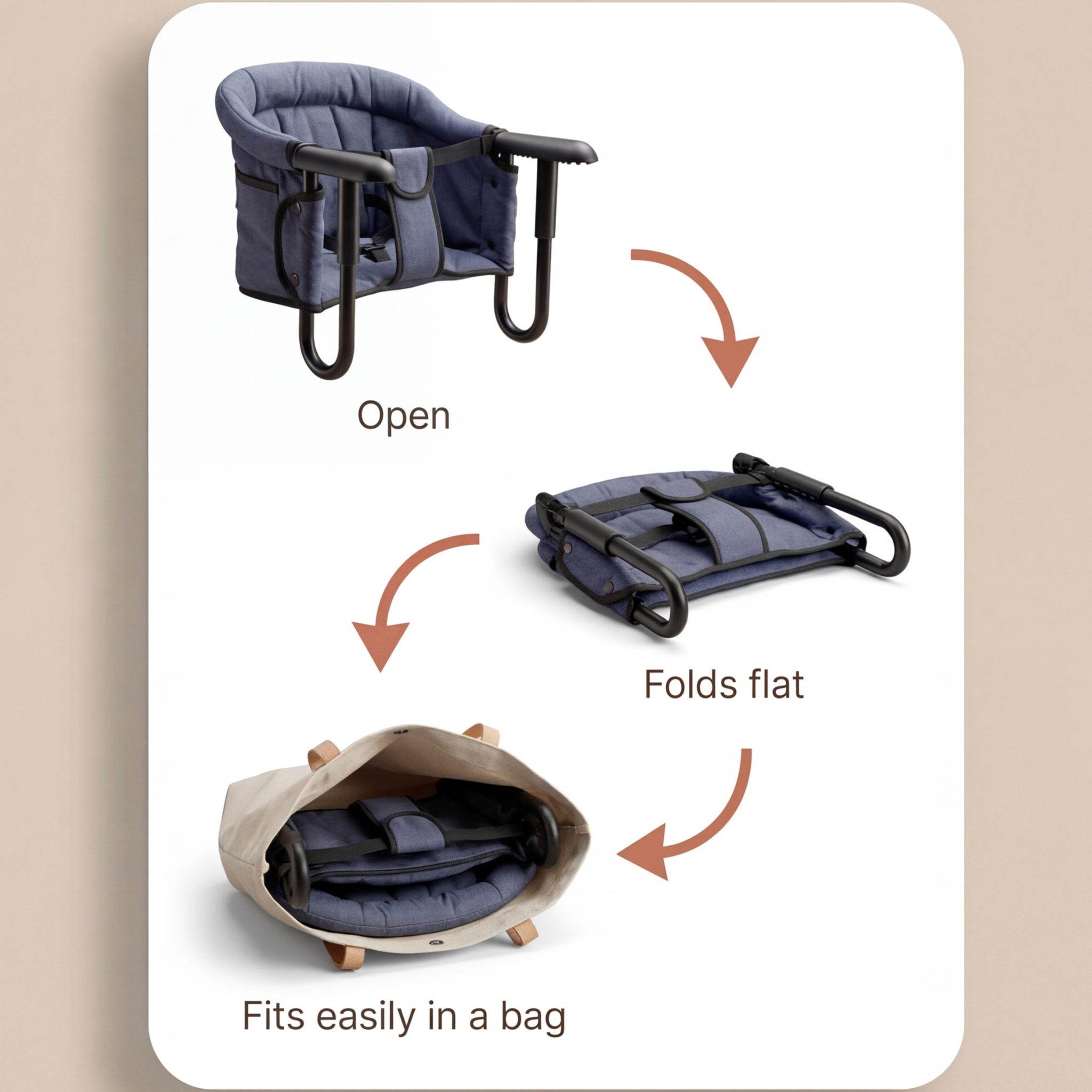 Lumee & Baby™ Hook-On High Chair